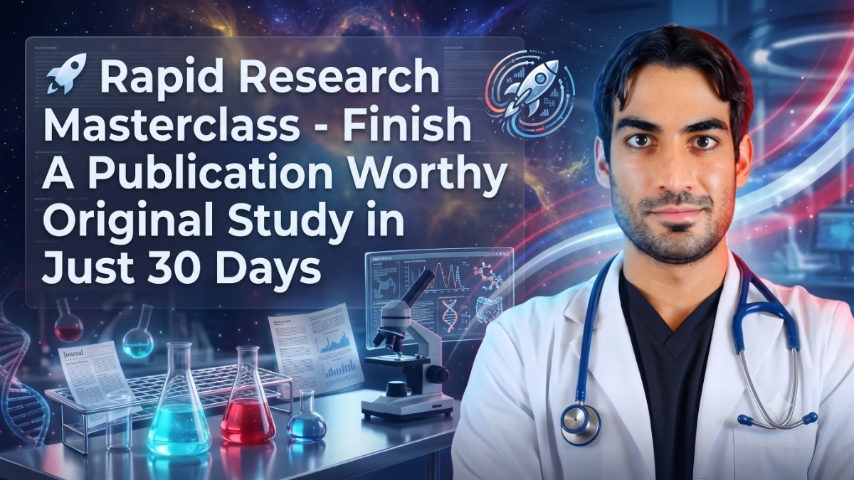 Rapid Research: Learn to do Match-Worthy Research (No IRB, No Complications)