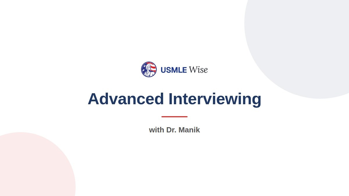 Advanced Interviewing